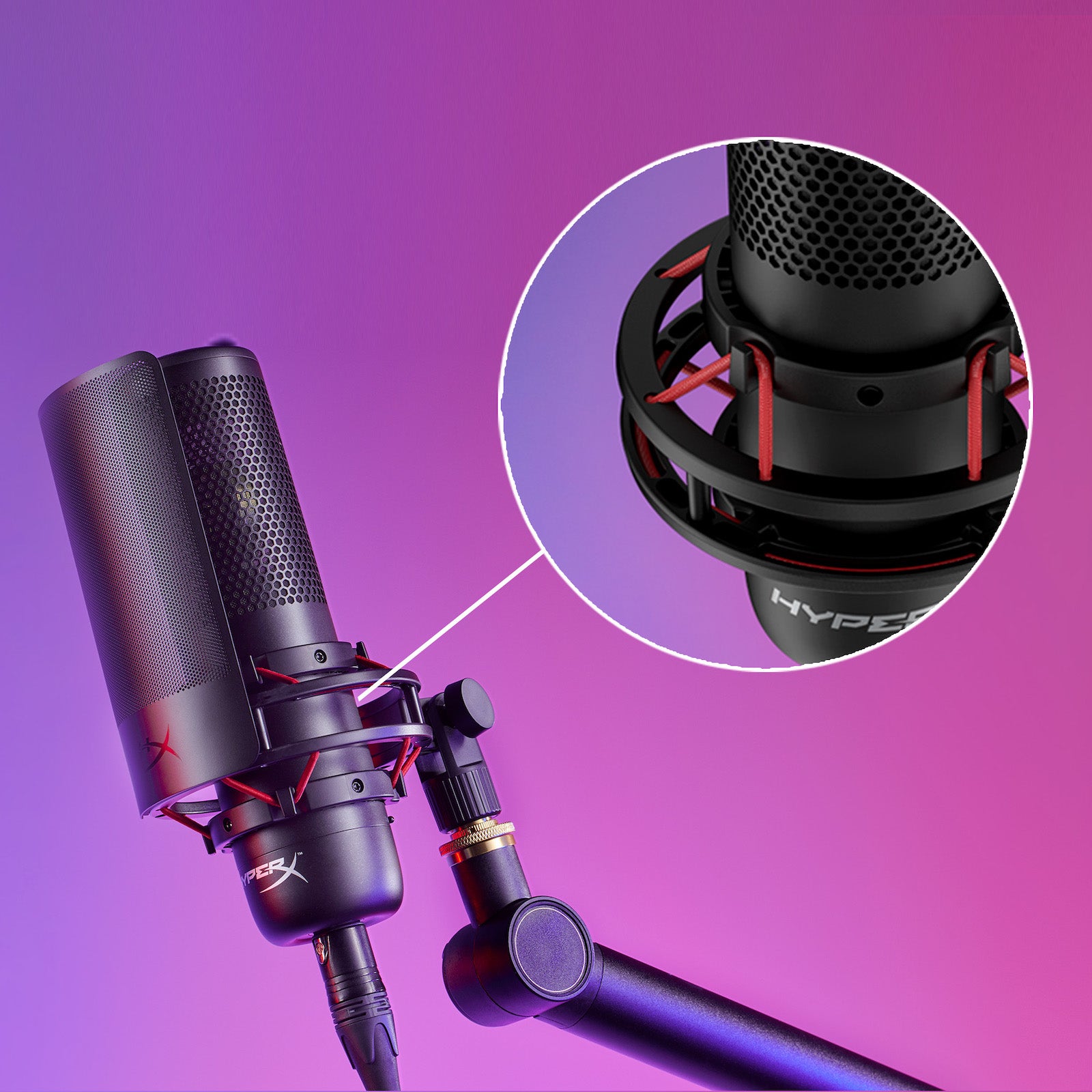 Built-in anti-vibration shock mount