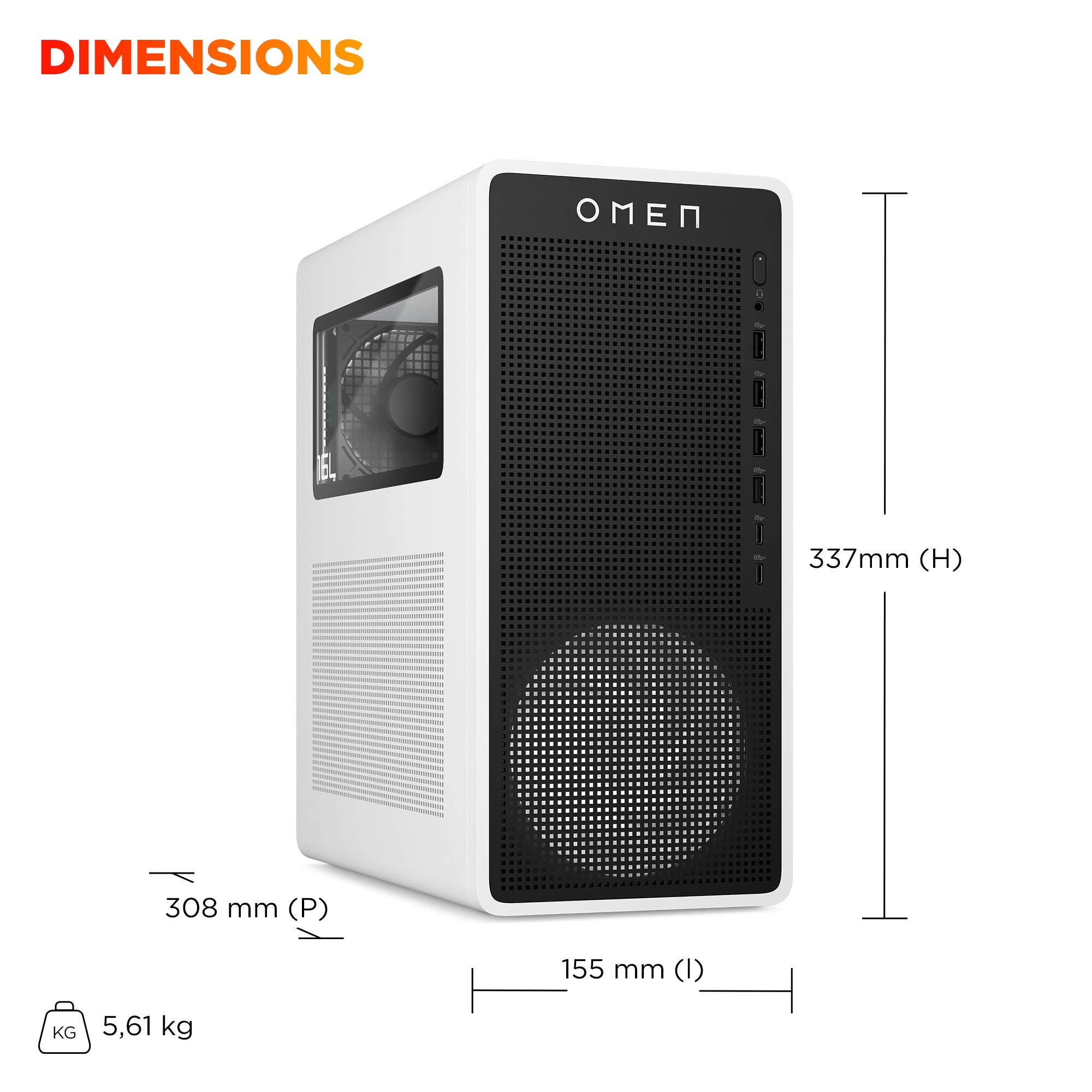 OMEN 16L Gaming Desktop TG03-0076nf PC - 08