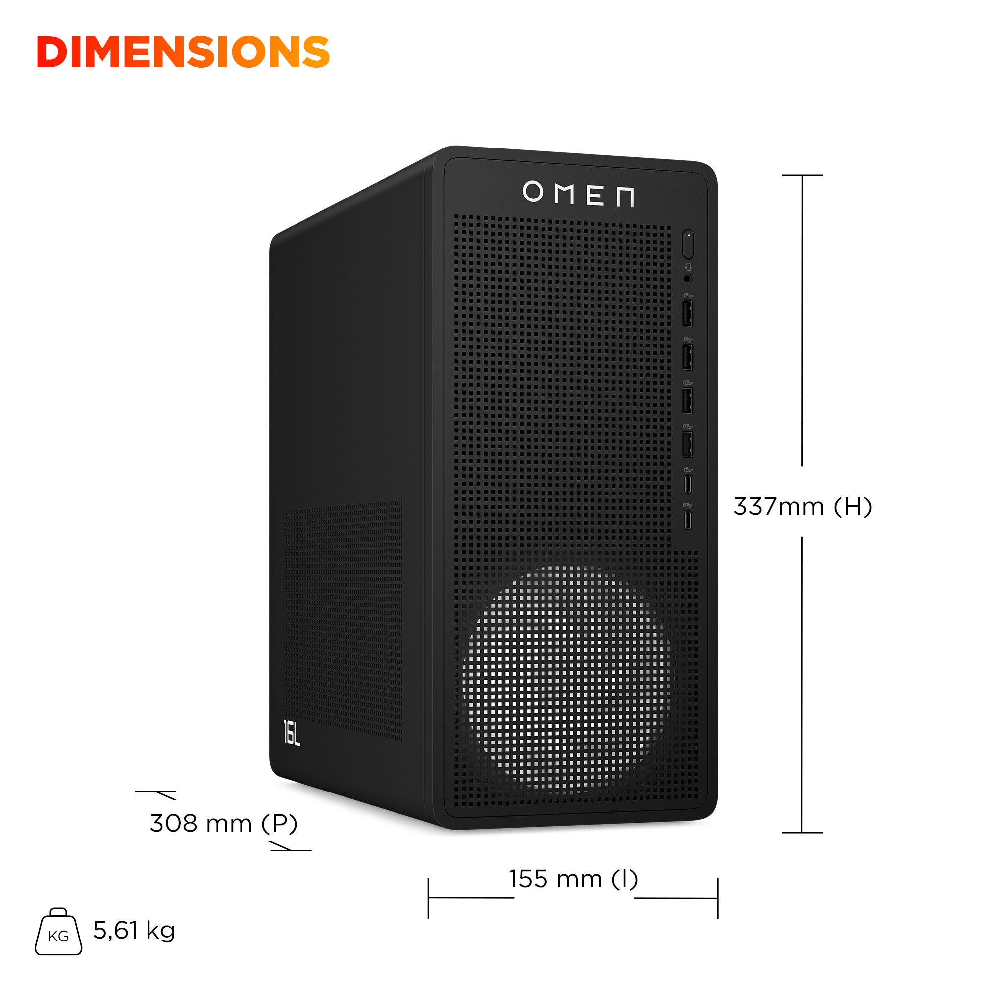 OMEN 16L Gaming Desktop TG03-0097nf PC - 07