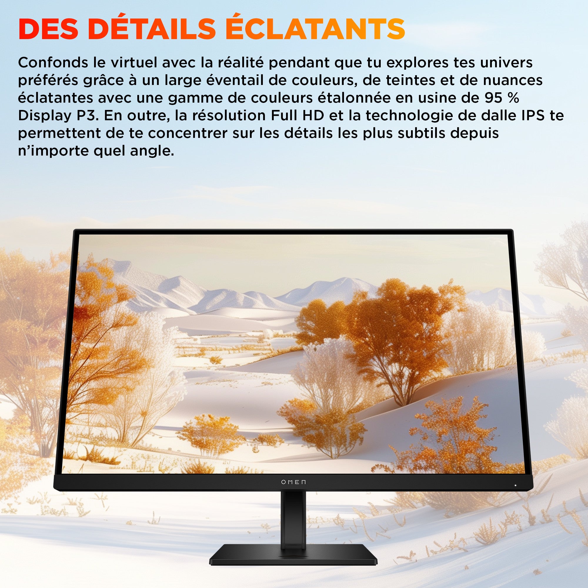 Écran gamer FHD 180 Hz OMEN 27 pouces - OMEN 27 G2 - 03