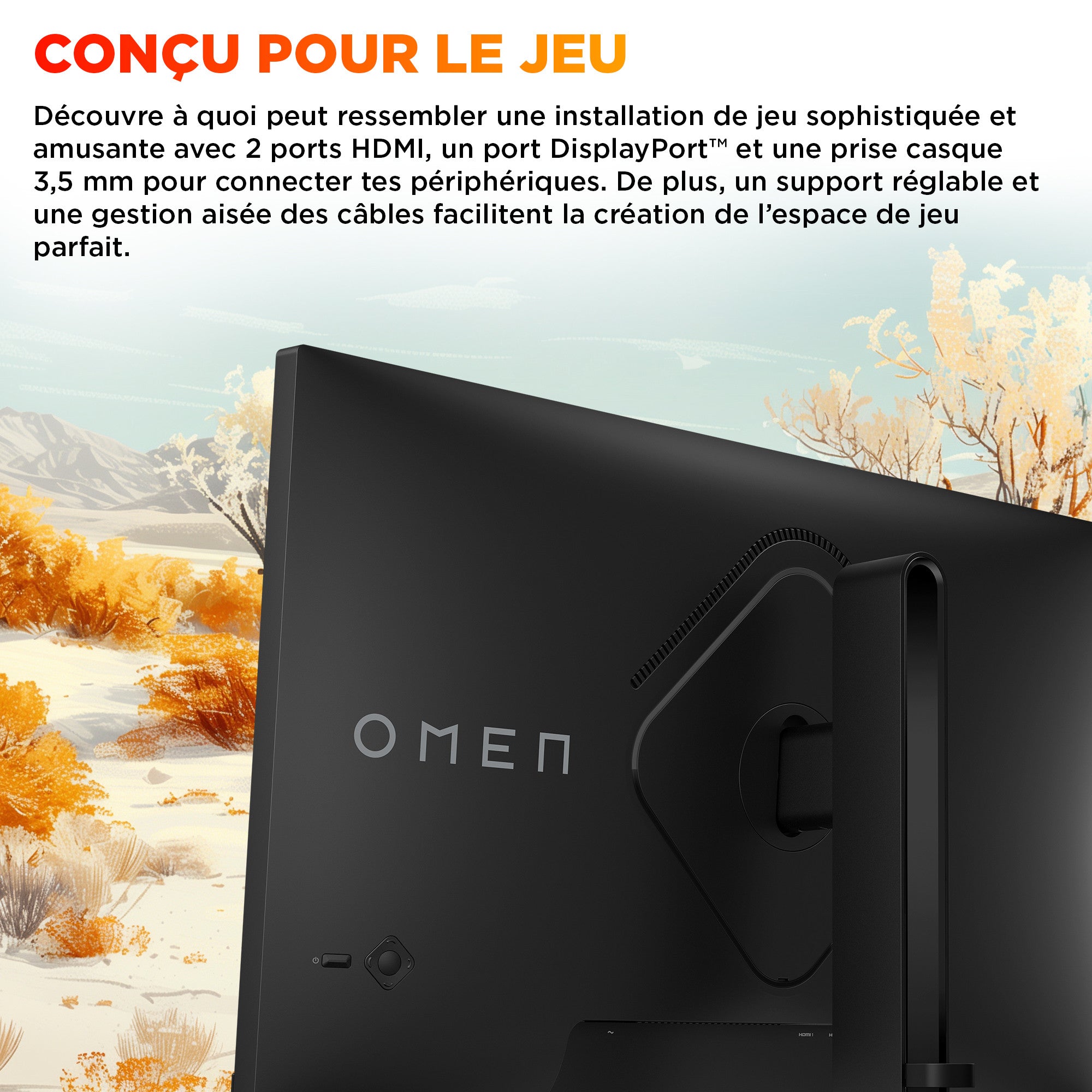 Écran gamer FHD 180 Hz OMEN 27 pouces - OMEN 27 G2 - 04