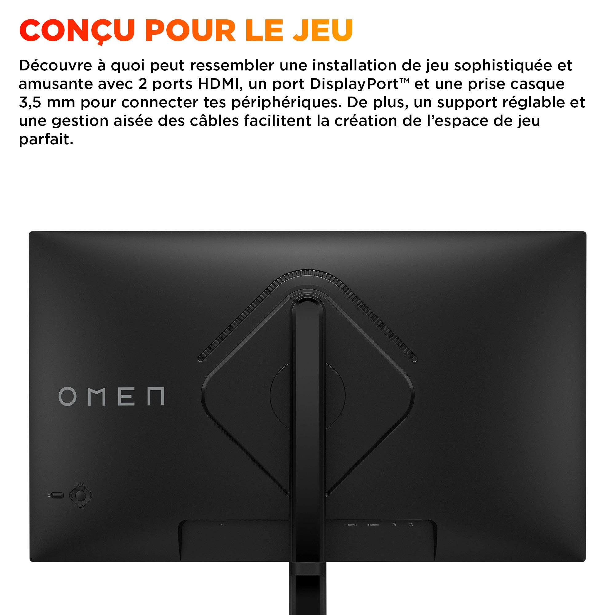 Écran gamer QHD 180 Hz OMEN 27 pouces - OMEN 27q G2