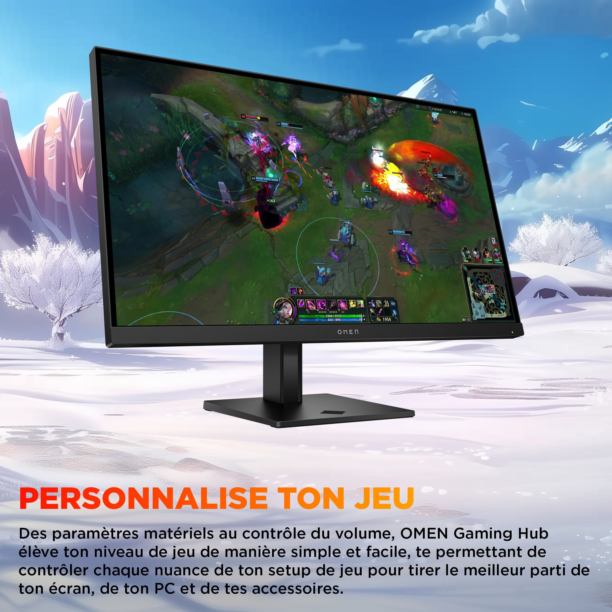 Écran gamer QHD 180 Hz OMEN 27 pouces - OMEN 27q G2