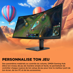 Écran gamer incurvé WQHD 180 Hz OMEN 34 pouces – OMEN 34c G2