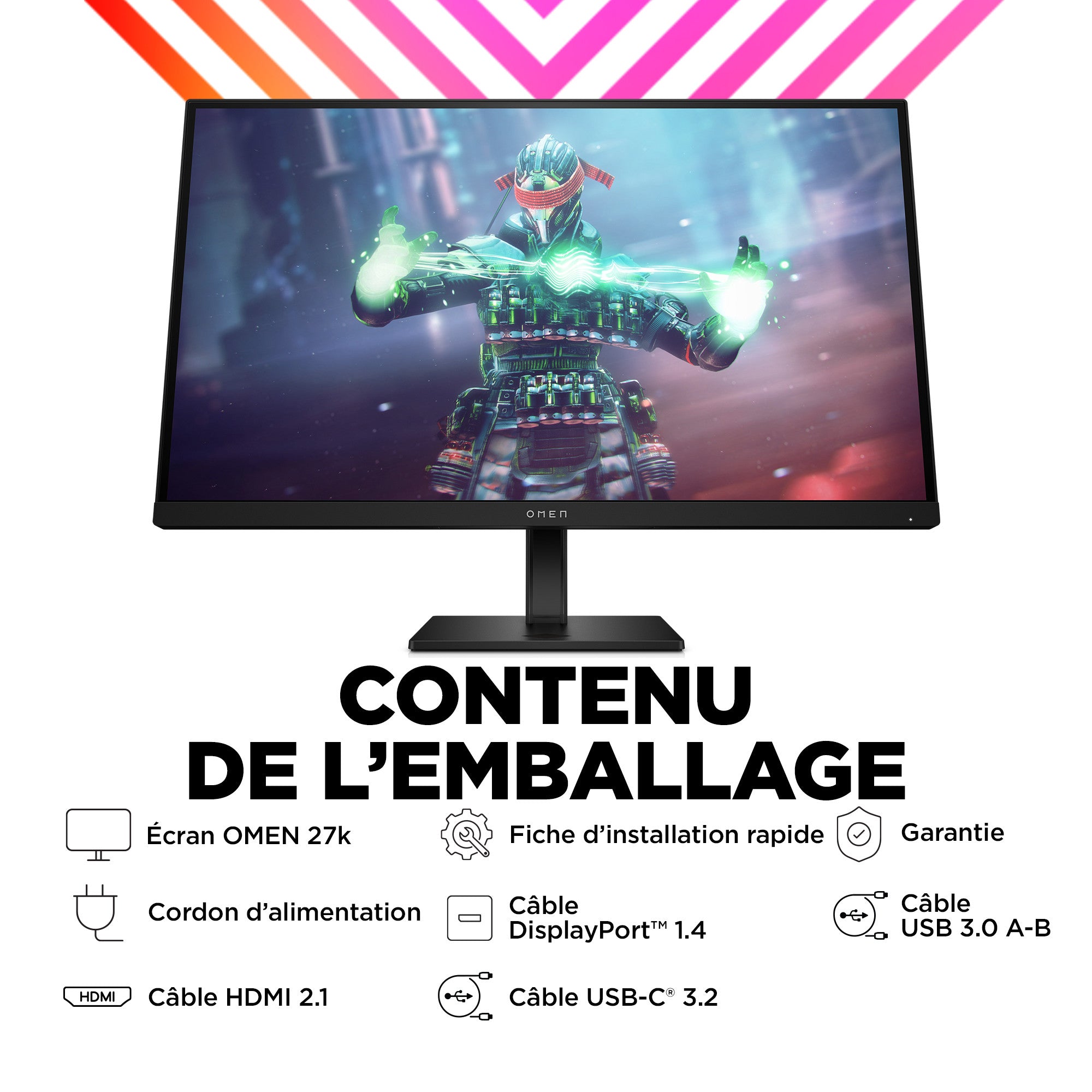 Écran gamer UHD 144 Hz OMEN 27 pouces - OMEN 27k - 09