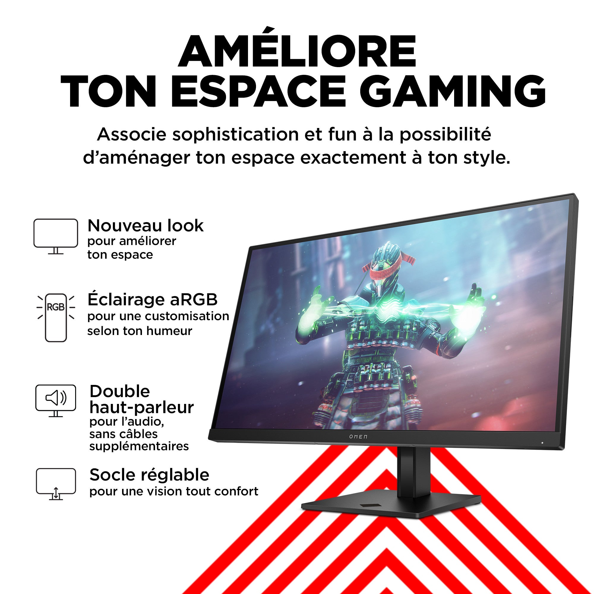 Écran gamer UHD 144 Hz OMEN 27 pouces - OMEN 27k - 05
